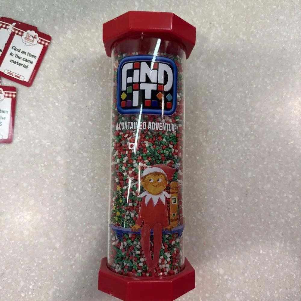 Find It ELF ON THE SHELF A Contained Adventure Search Game in Tube & 22 CARDS